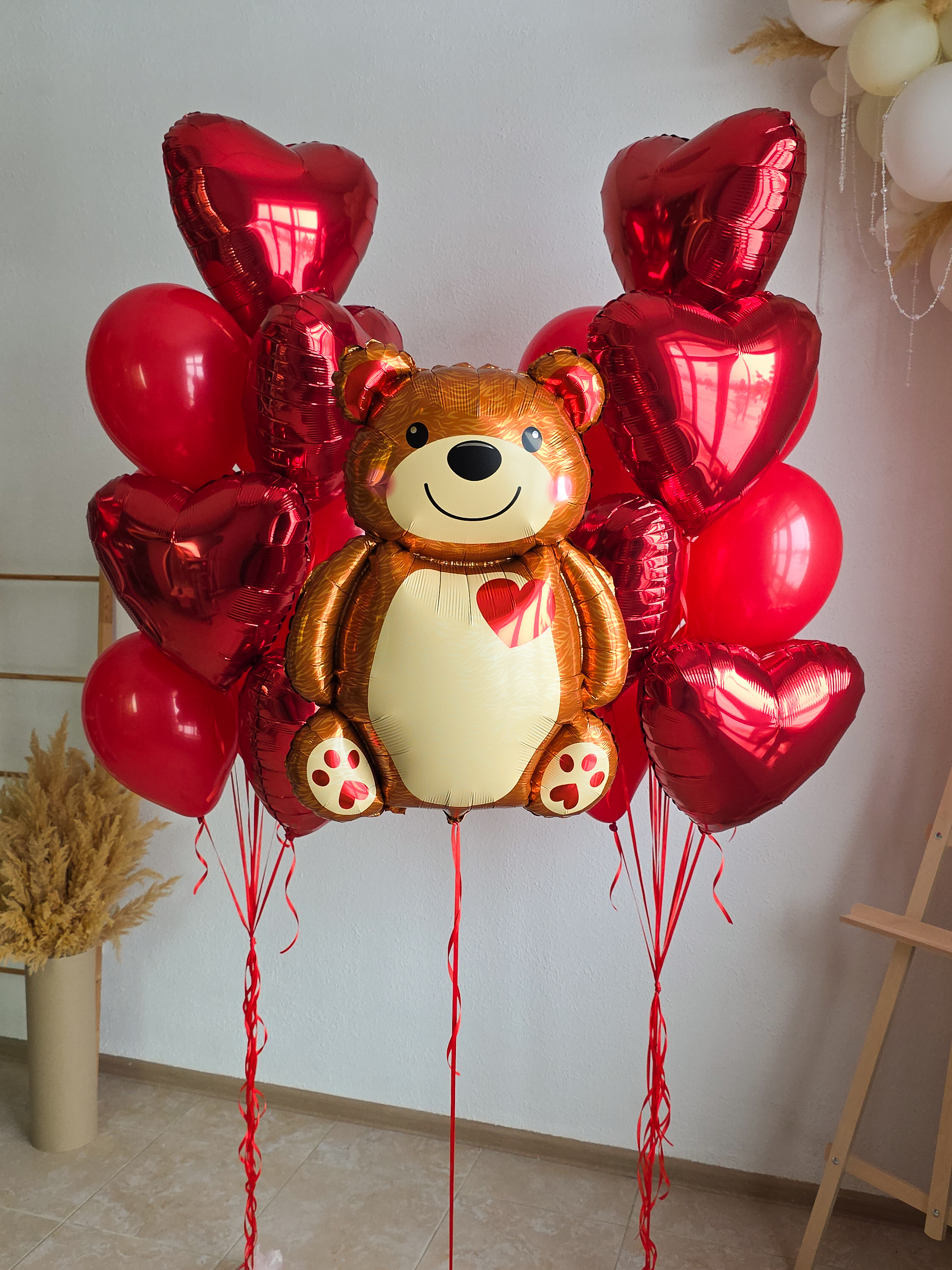 Готовое оформление "Влюблённый мишка"